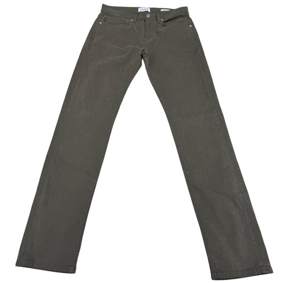 NEW Frame L'Homme Slim Jean Men's Mid Rise D. Olive Green Pants, Size 30 NWT - Picture 1 of 11